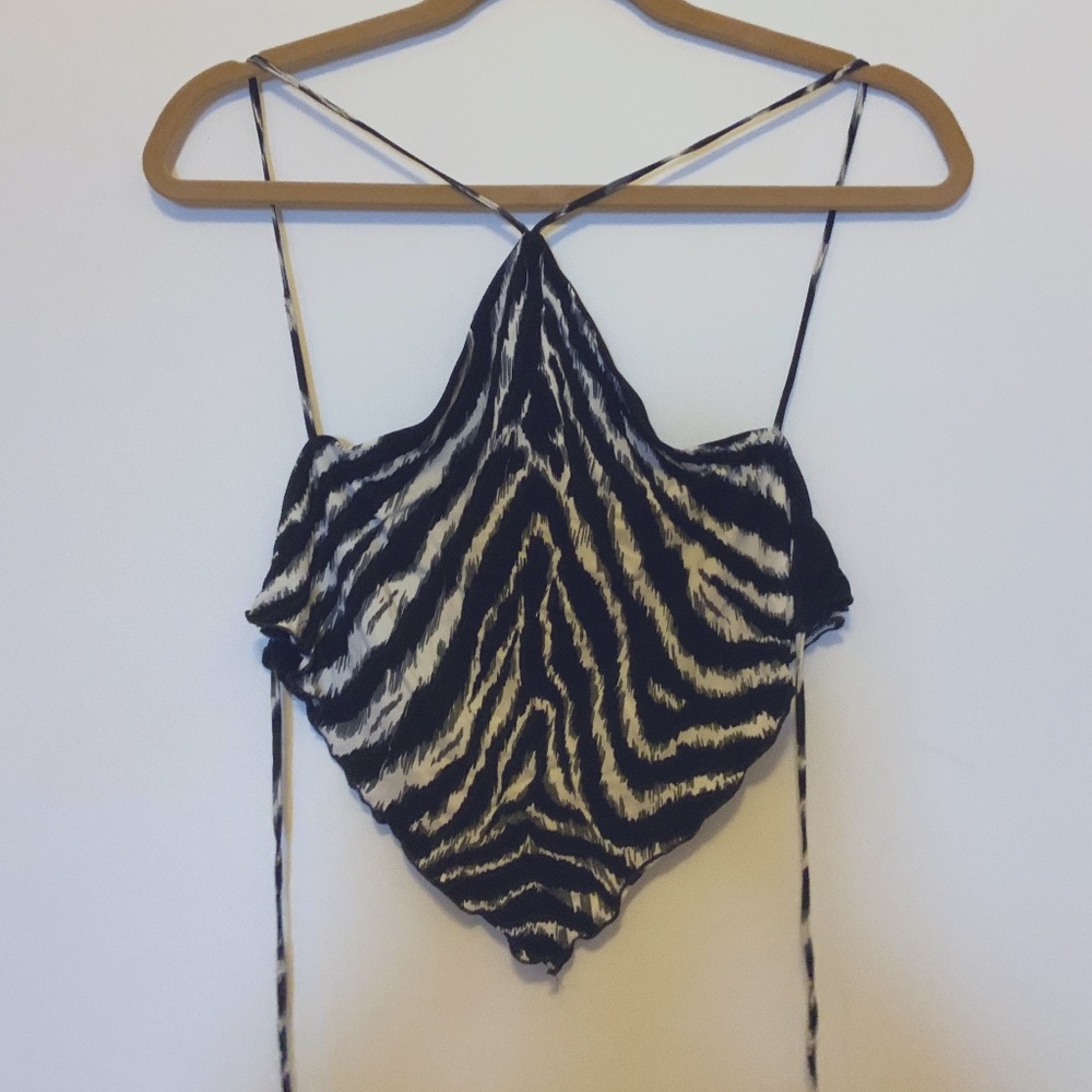 SEXY LEOPARD TIE TOP